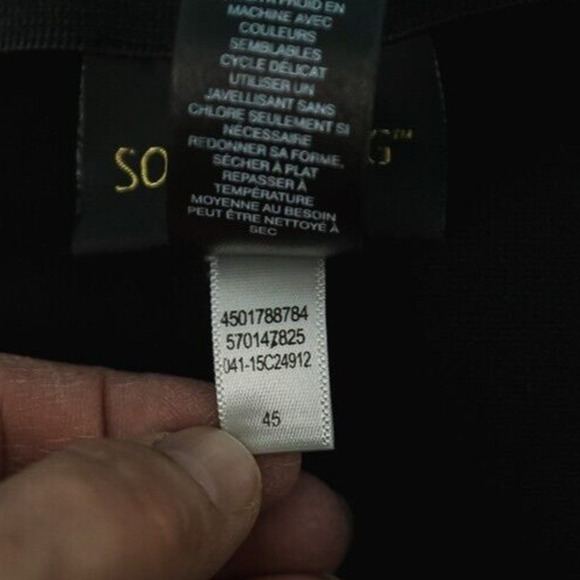 Chico's 3 Size XL Black So Slimming Harper Pull On Stretch Waist Knit Leggings - Picture 6 of 7